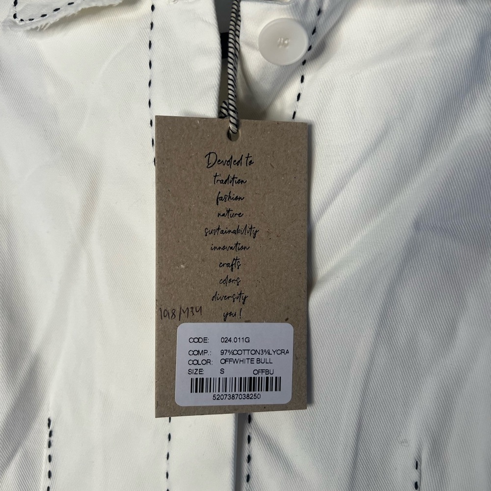 Devotion Twins White Structured Shacket, Size S, … - image 3